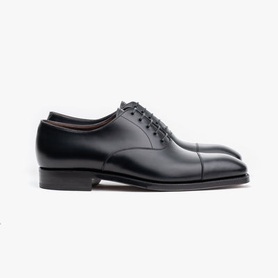 Cap toe Oxford 80386 in Black Calf