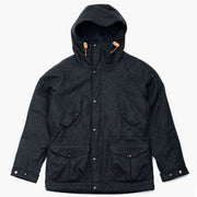 Fisherman Parka in Casentino Wool - Charcoal