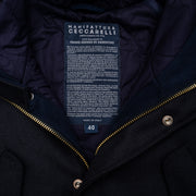 Fisherman Parka in Casentino Wool - Navy