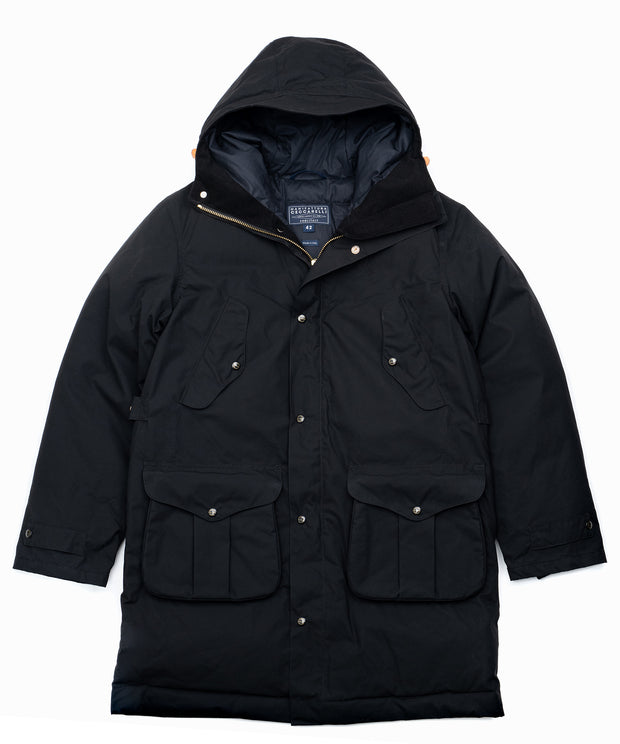 Alaska Parka in Dry Wax Cotton - Black