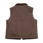 Mountain Gilet in Wax Cotton - Dark Tan