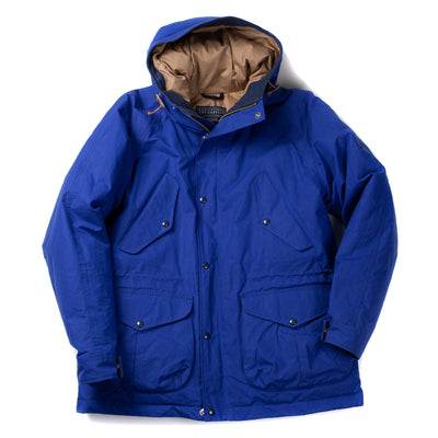 Fisherman Parka in Dry Wax Cotton - Cobalt