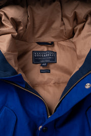 Fisherman Parka in Dry Wax Cotton - Cobalt