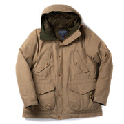 Fisherman Parka in Dry Wax Cotton - Dark Tan