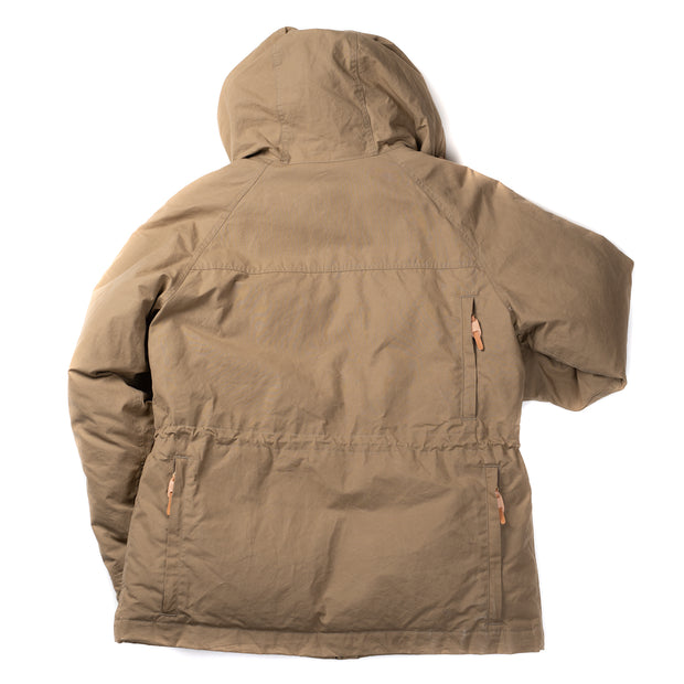 Fisherman Parka in Dry Wax Cotton - Dark Tan