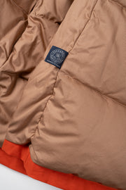 Fisherman Parka in Dry Wax Cotton - Orange