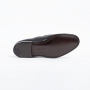 Grantham 2 Penny Loafer in Black Milled Calf