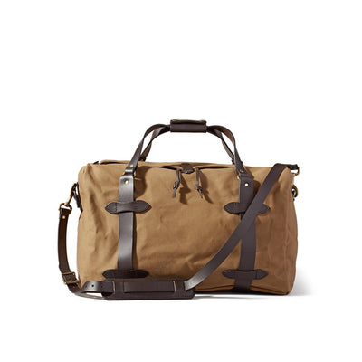 Medium Rugged Twill Duffle Bag - Tan