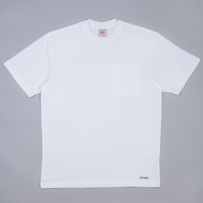 Solid One Pocket T-shirt - white