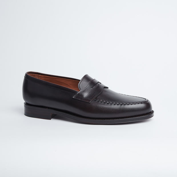 Berkeley Penny Loafer in Dark Brown Calf