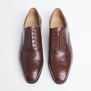 Faux Wingtip Oxford 110 in Brown Vegano Calf