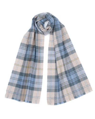 Tartan Brushed Merino Scarf in Campbell of Argyll Weathered