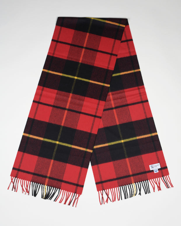 Ultrafine Merino Scarf in Wallace Tartan