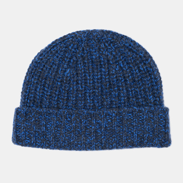 Cashmere Hat in Blue Marl