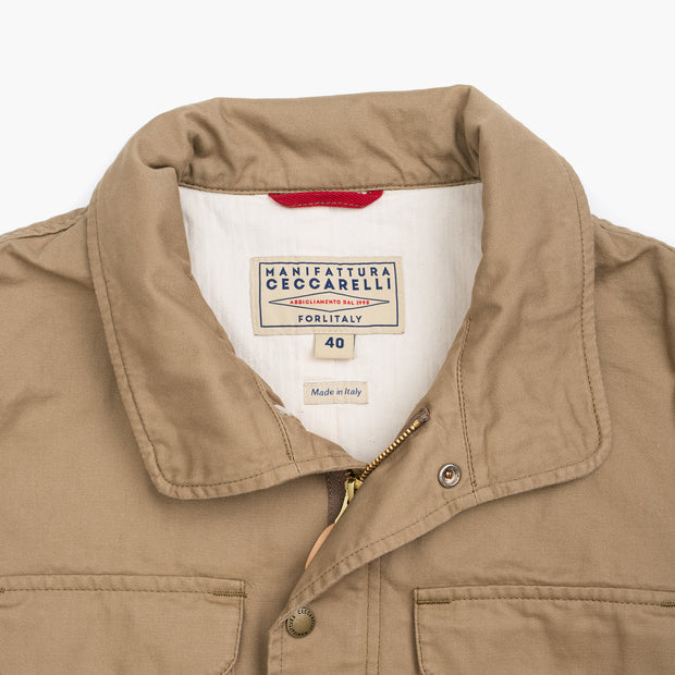 Field Jacket in Cotton - Camel