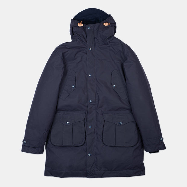 Alaska Parka in Dry Wax Cotton - Navy