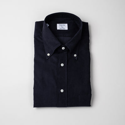 Button Down Shirt in Navy Pincord