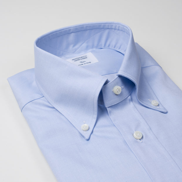 Button Down Shirt in Light Blue Royal Oxford