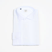 Cutaway Collar Shirt in Linen - White