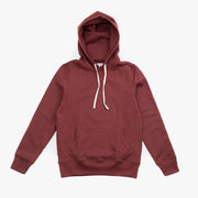 12 oz Loopwheeled Hoodie in Brick Red