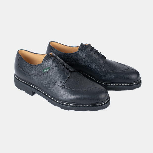 Avignon Split-toe Derby in Black Grain