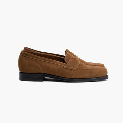 Berkeley Unlined Penny Loafer in Snuff Suede