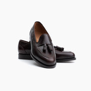 Madison Tassel Loafer in Cigar Calf