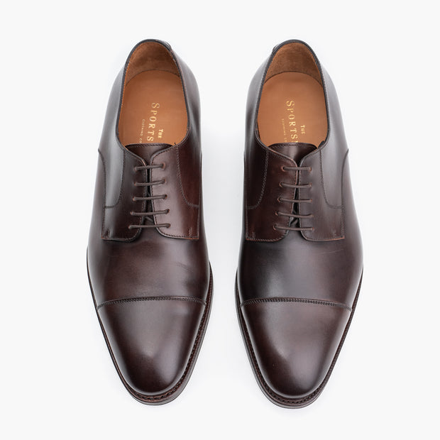 Dumas Cap Toe Derby in Dark Brown Calf