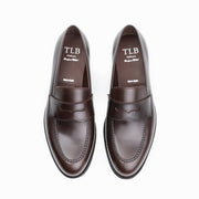 Penny loafer 545 in Dark Brown Box Calf