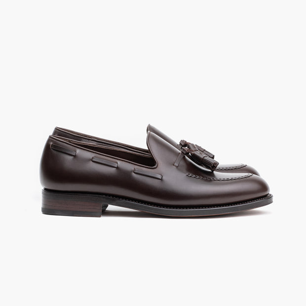 Tassel loafer 656 in Dark Brown Box Calf