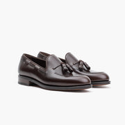 Tassel loafer 656 in Dark Brown Box Calf