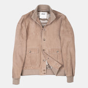 Valstar Lined Valstarino Jacket in Suede - Greige