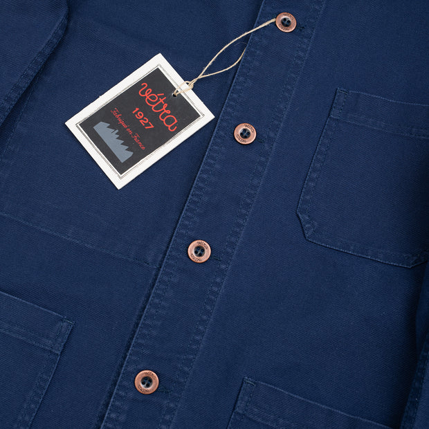 Workwear Jacket in Navy Twill Cotton