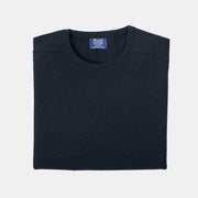 Leven Crewneck Sweater in Lambswool  - Black